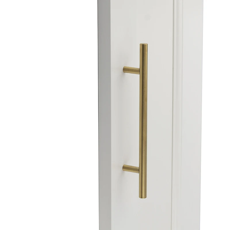 Hollow Stainless Steel Golden Long Handles Furniture Door Knobs & Pulls for Kitchen Cabinet Drawer Closet Wardrobe Cupboard