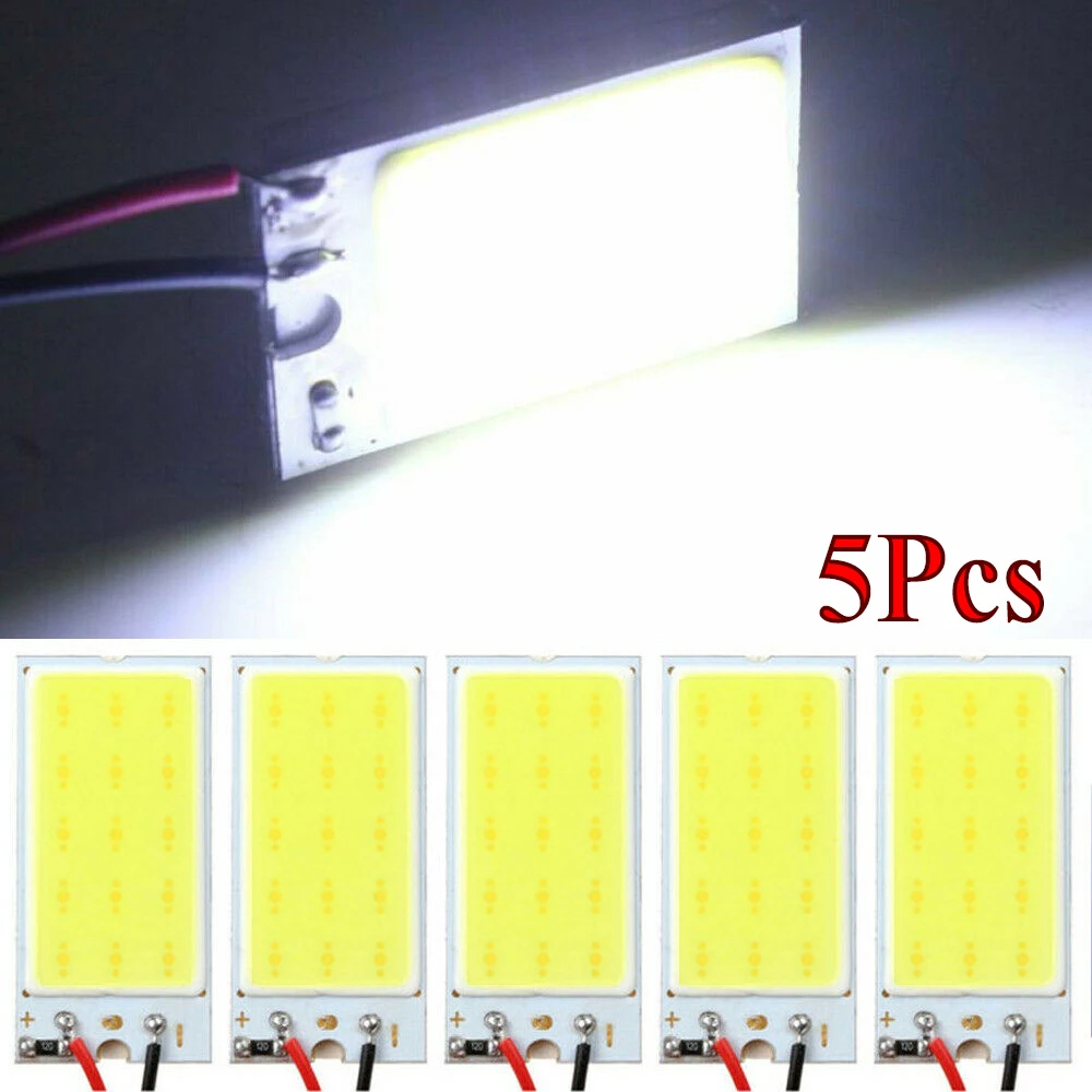 5Pcs / 10Pcs White COB 15 LED Plate Car Interior Dome Light Bulb T10 Festoon 12V Lights Signal Lamp Car Lights