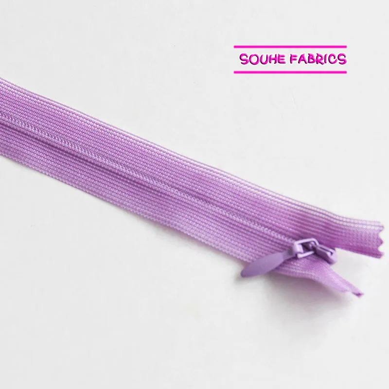 1 قطعة YKK 2 #   سحاب غير مرئي من النايلون لملحقات قماش الخياطة وتنورة الملابس