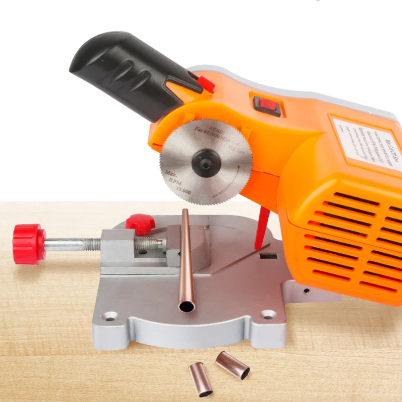 Mini Table Saw Machine Woodworking Electric Bench Saw Handmade DIY Cutting Machine 45 Degree Cut-off Saw For cutting Metal Wood