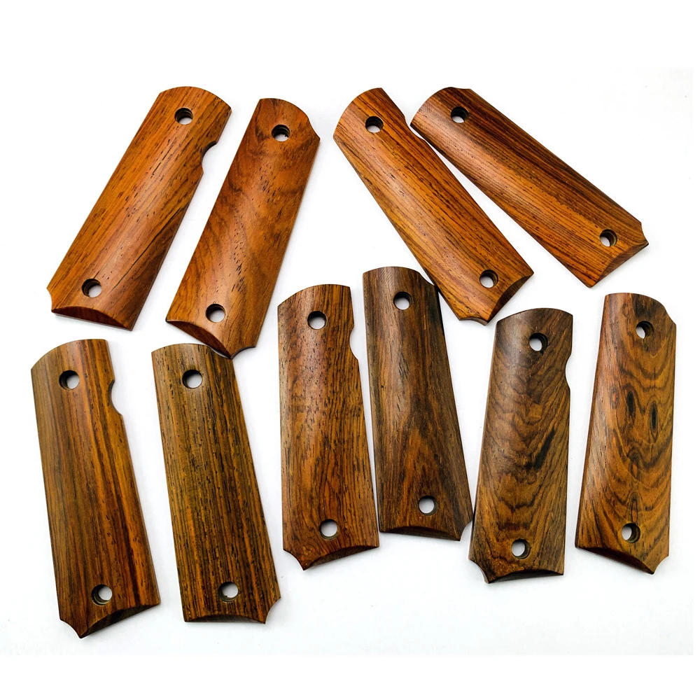 1 Pair 1911 Accessories Modified 1911 Grips Handle Natural Rosewood Custom Tactical Handle Dalbergia Wood Material