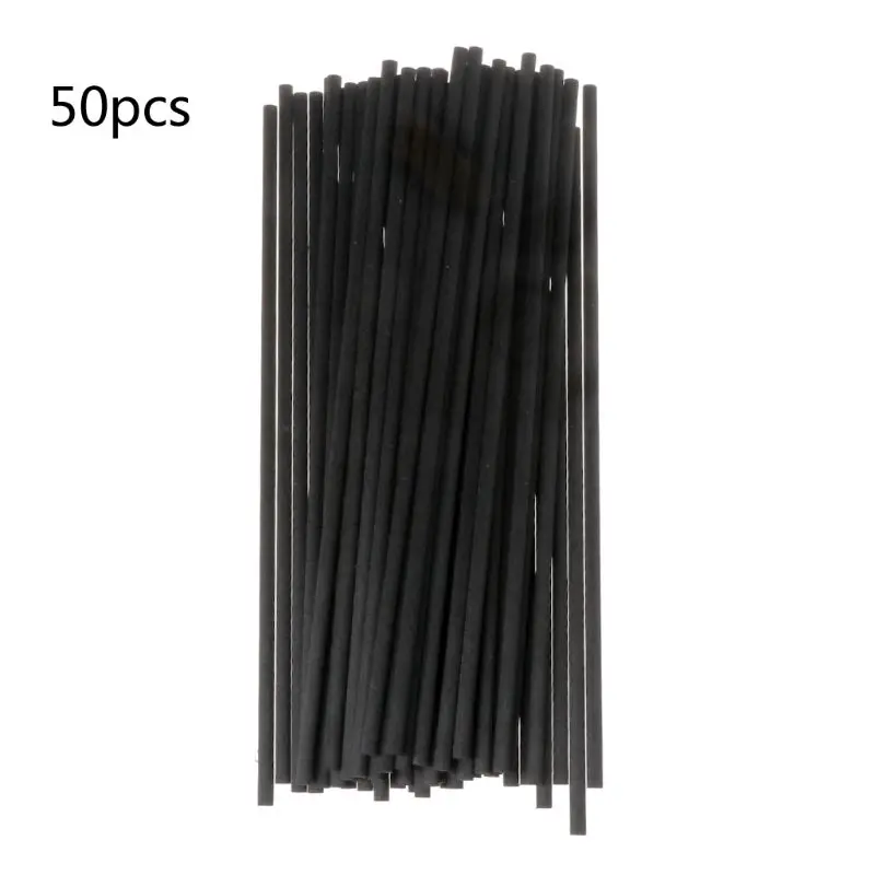 50Pcs 20cmx4mm Fiber Sticks Diffuser Aromatherapy Volatile Rod for Home Fragrance Diffuser Home Decoration   K1AD