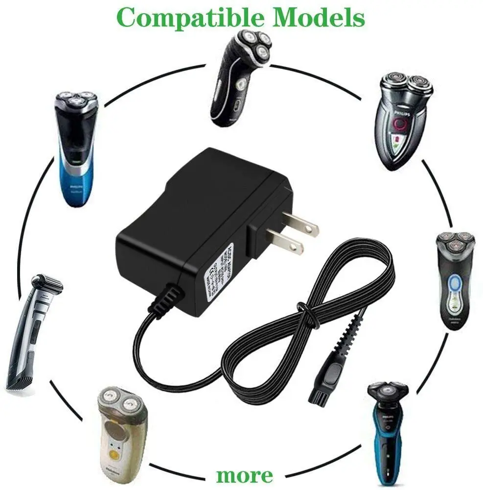 Charger for Philips-Norelco-HQ8505 Norelco 7000 5000 3000 Series Electric Shaver Razor, Aquatec, Arcitec, Multigroom Beard Trimm