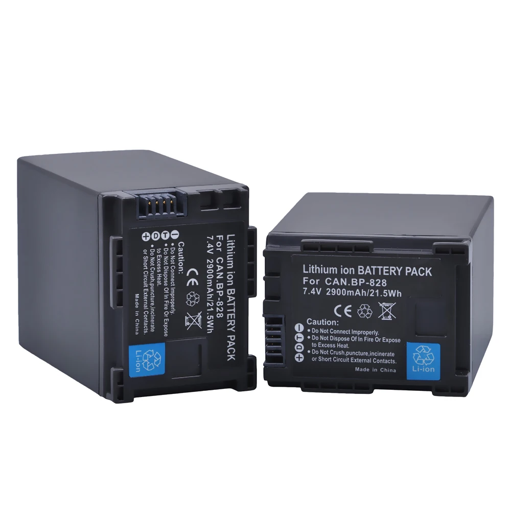 1 قطعة 2900mAh BP-828 BP828 بطارية لكاميرات كانون HFM300 HFM30 HFG30 HFG10 HFM40 GX10 HFS30 HF20 HG20 G30 G40 XA20 XA25 BP 828 بطارية