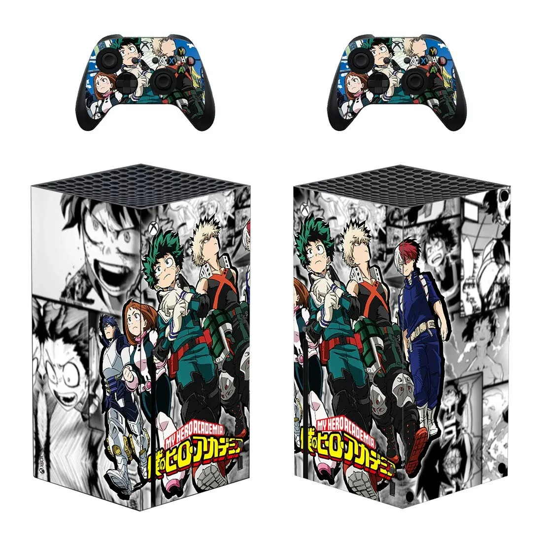 My Hero Academia Protector Sticker Decal Cover for Xbox Series X Console and 2 Controllers Xbox Series X Skin Sticker Vinyl