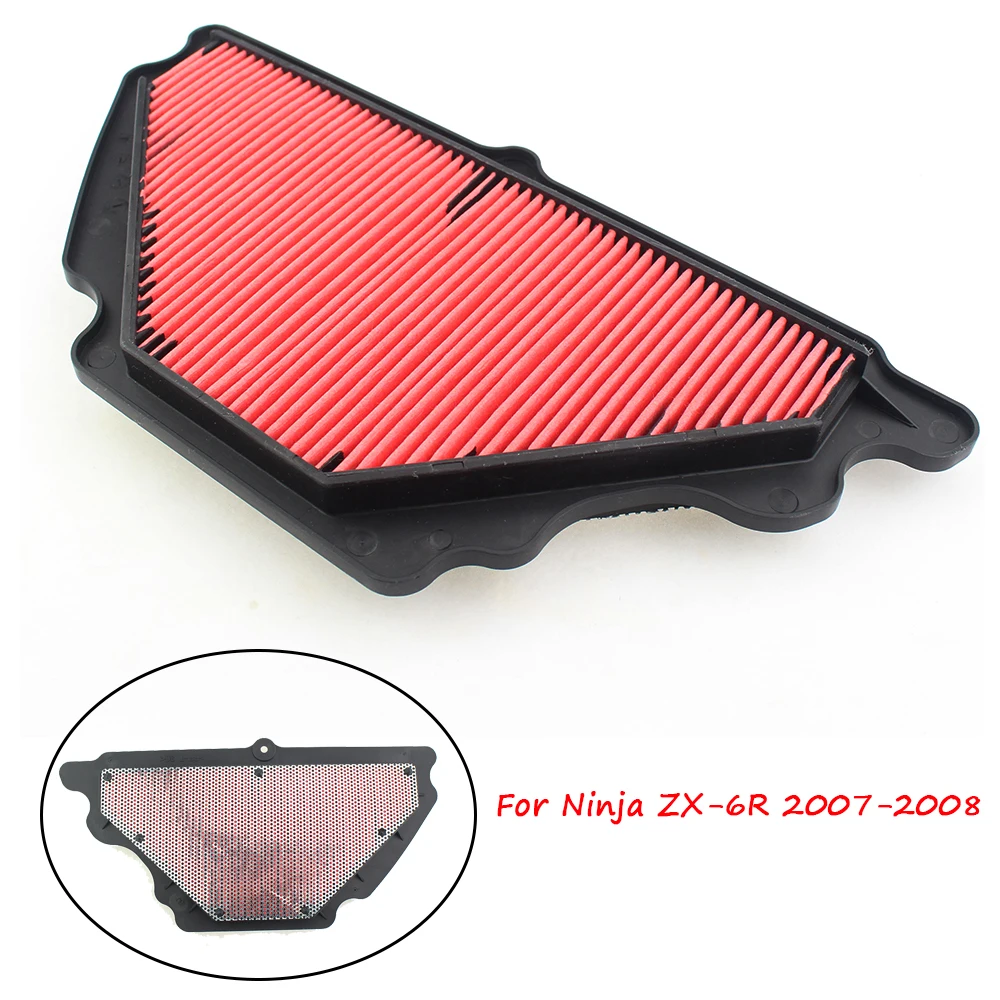 

Motorcycle Replacement Air Intake Filter Cleaner Element Motorbike Air Filter For Kawasaki Ninja ZX-6R ZX6R ZX636 2007-2008