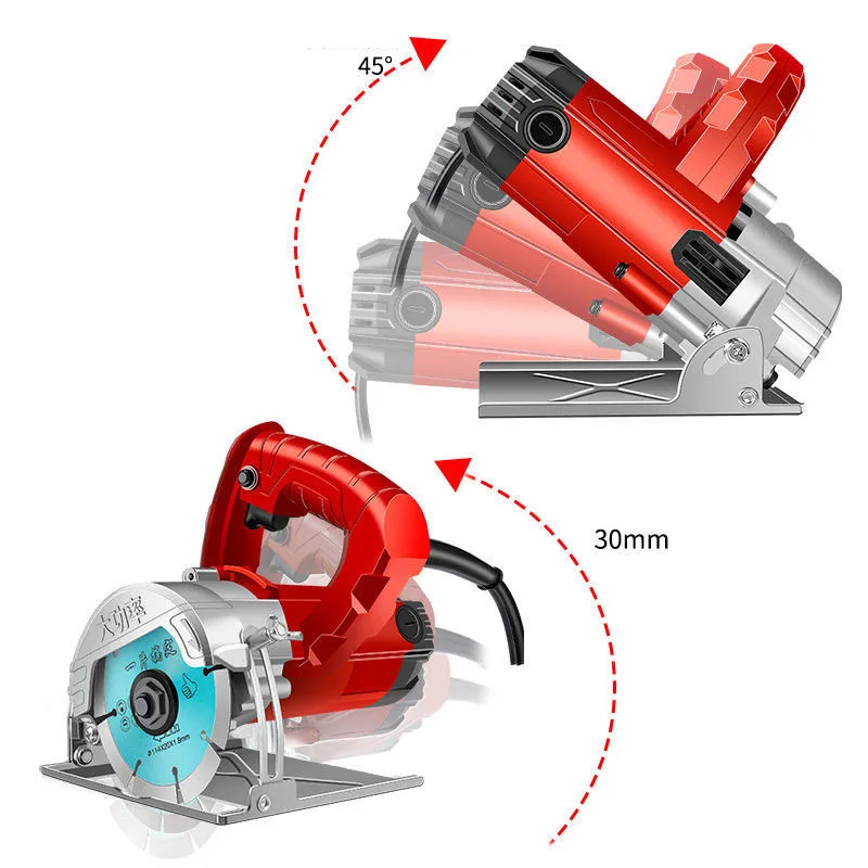 980W Electric Circular Saw,Multifunctional Cutting Machine,  Tile, stone, wood, slotting and cutting machine