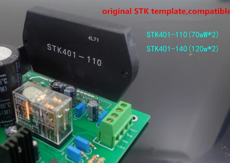 NEW STK401-140/110 stereo AMP High power 120W+120W thick film hifi amplifier board / kit