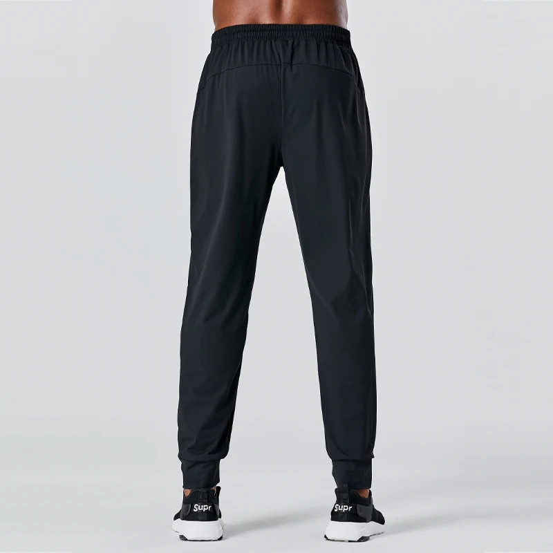 Sports Pants Men Running Gym Training Long  Elastic Jogging Trousers Fitness Outdoor Fashion Workout Zipper Pocket Pants