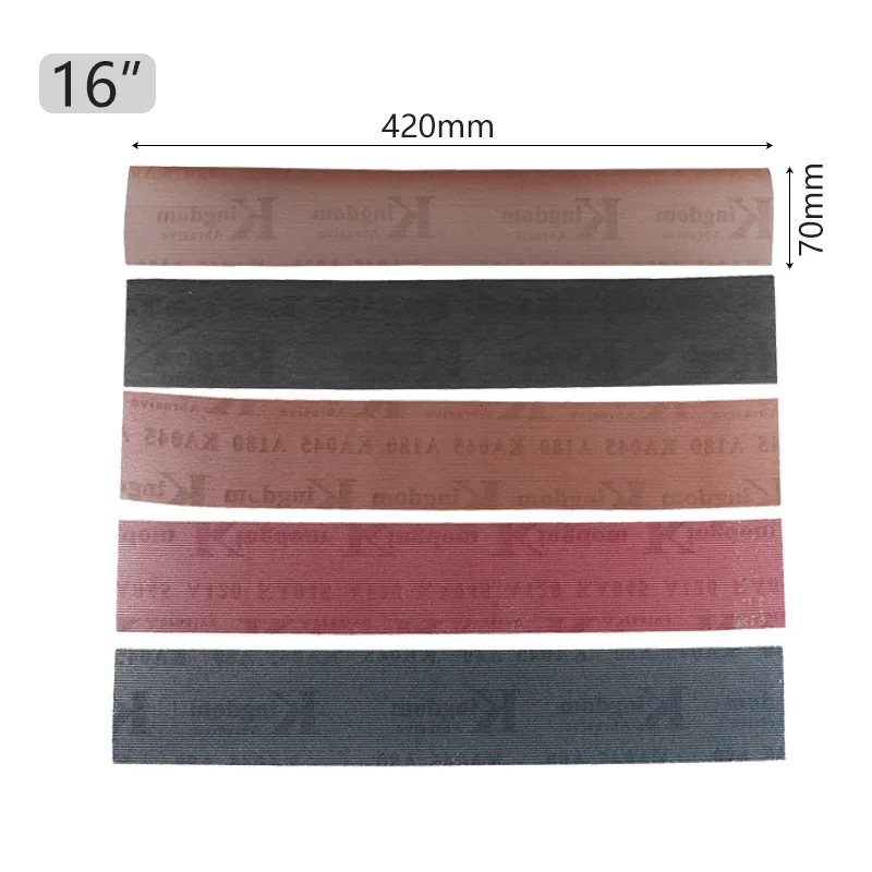 5 sztuk 5 "8" 16 "papier ścierny 80-320 Grit flokowanie pasek szlifierski 5 kolorów stopa szlifierska do szlifowania blok polski narzędzia