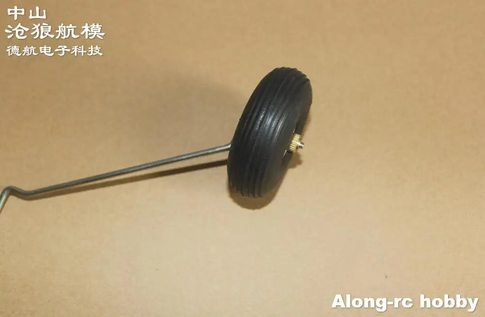 Pièce de rechange pour avion d'entraînement FUNCUB, envergure de 100mm, 2 pièces --- train d'atterrissage principal avec roue pour modèle d'avion RC à monter soi-même