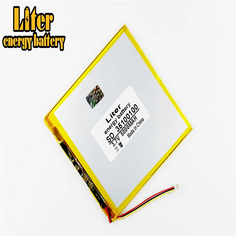 1.0 Mm 3pin Cổng Kết Nối 3.7 V 35100100 Pin Lithium Polymer Với PCM Sạc Dự Phòng 5000 MAh Máy Tính Bảng Pin