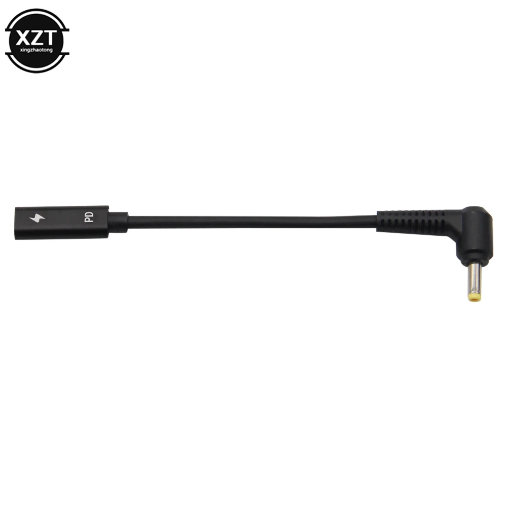 USB 3.1 نوع C USB أنثى إلى تيار مستمر 4.0*1.7 ذكر محول شاحن الطاقة موصل محول لينوفو Asus BenQ PD