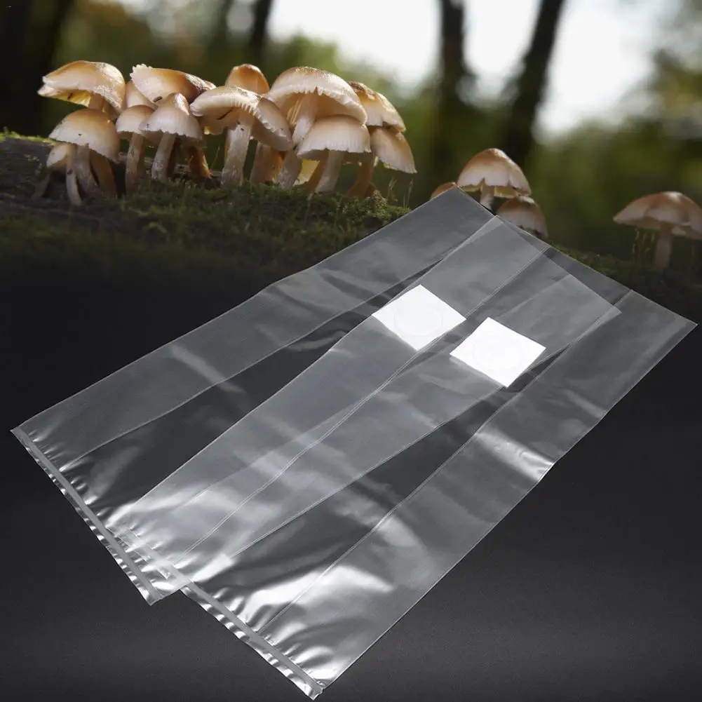 Mushroom Strain Growing Edible Fungus Cultivation Horticultural Planting Bag PVC High Temperature Resistant Bacteria Breathable