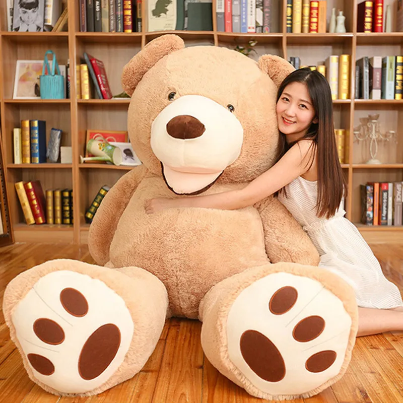 Big size super unstuffed big Soft Bear skin Toy Giant Bear Plush Toy Cheap Pirce girl Girlfriend Xmas Child Presents