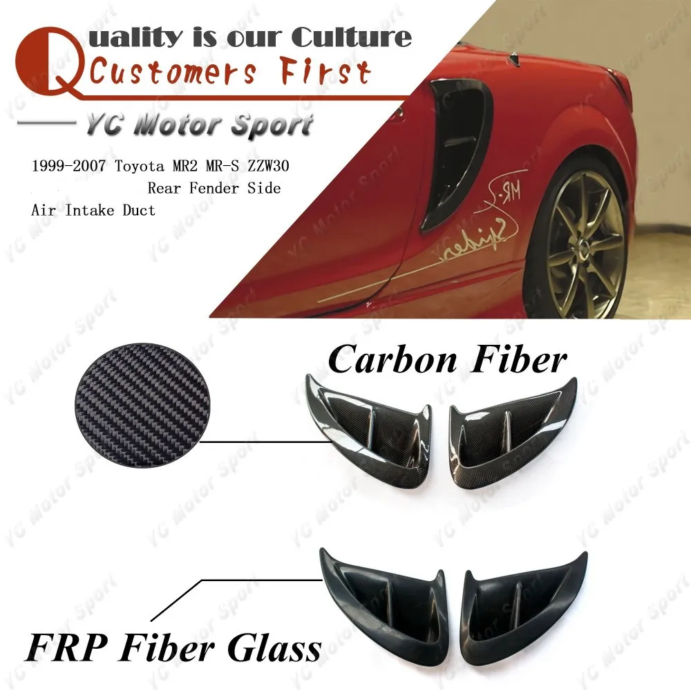 Carbon Fiber / FRP Fiber Glass Body Kit Fit For 1999-2007 MR2 MR-S ZZW30 ABF Style Rear Fender Side Air Intake Duct