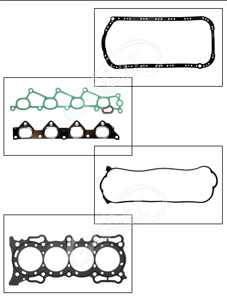 F20A3 F20A4 F20A6 Engine Overhaul Gasket Kit 06110-PT0-020 for ACCORD I Saloon CB3 PRELUDE Mk IV BB3 2.0 16V 1997cc