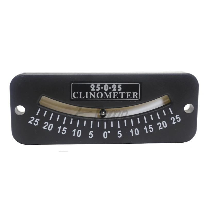 10-0-10 25-0-25 45-0-45  Inclinometer and Tilt Gauge Glass Tube Inclinometer slope protractor angle meter