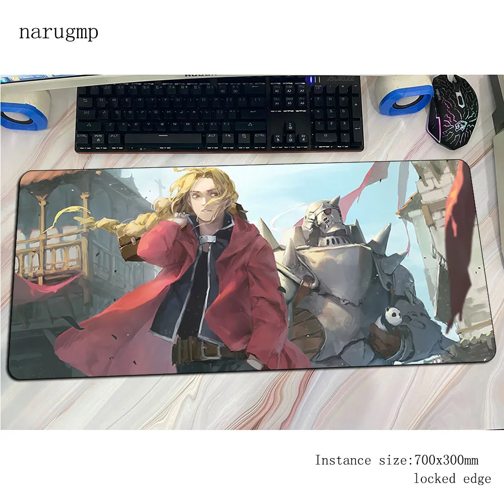 Полностью металлический коврик для мыши с изображением алхимика, компьютерный коврик с массовым узором, игровой коврик для мыши 700x300x3 мм, домашний игровой коврик для мыши, клавиатуры, настольного ПК для игр