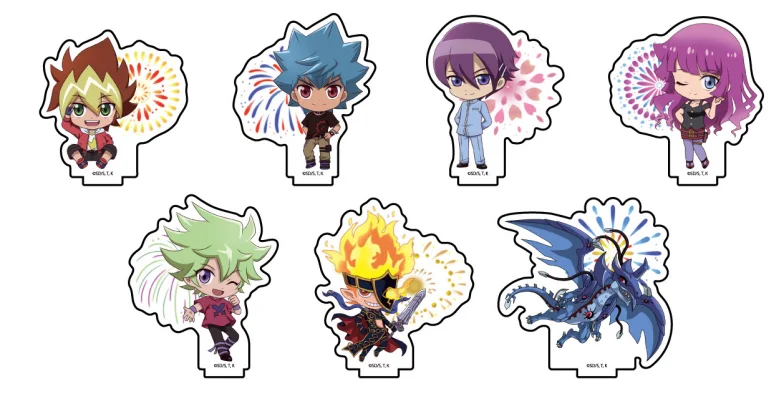 Anime Yu-Gi-Oh! SEVENS Figura Doll Oudou Yuuga Kamijou Tatsuhisa Sougetsu Gakuto Kirishima Romin Acrylic Figure Stand Model Toy