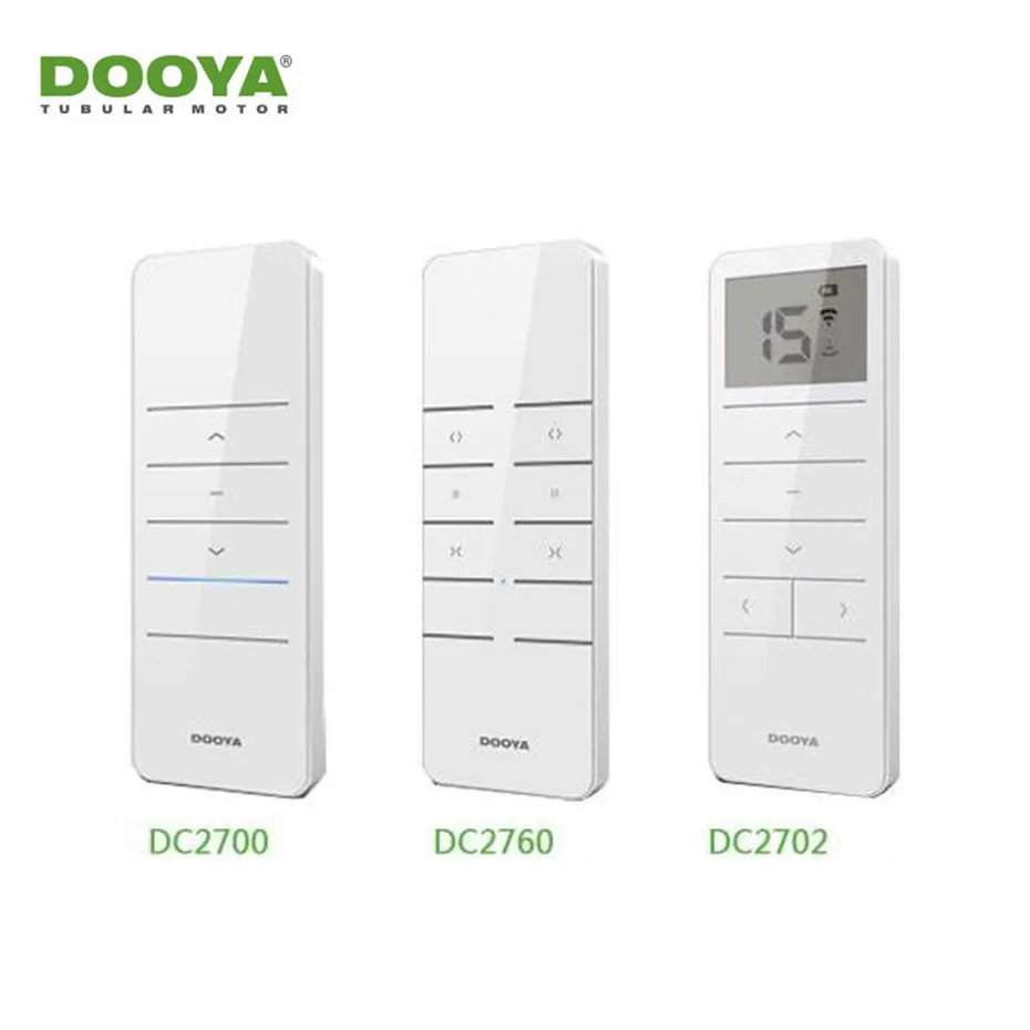 Dooya RF433 Remote DC2700 DC2760 DC1602 DC92 DC2702 for Dooya Electric Curtain Motor KT320E/DT52E/KT82TN/DT360, with Battery