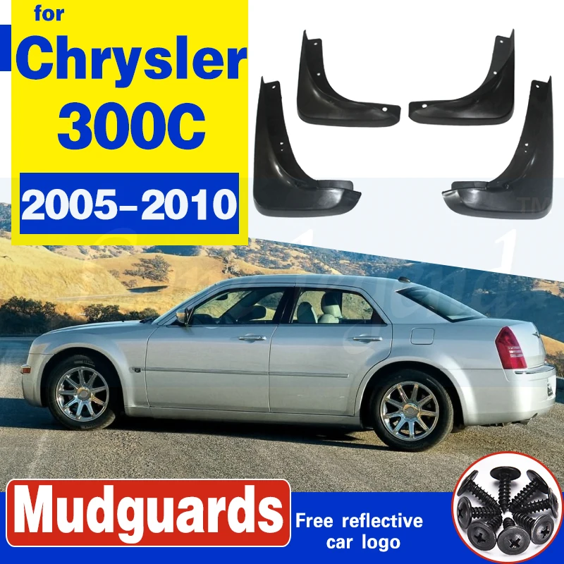 Front Rear Car Mudflap for Chrysler 300C 300 C 2005~2010 Fender Mud Guard Splash Flaps Mudguards Accessories 2006 2007 2008 2009