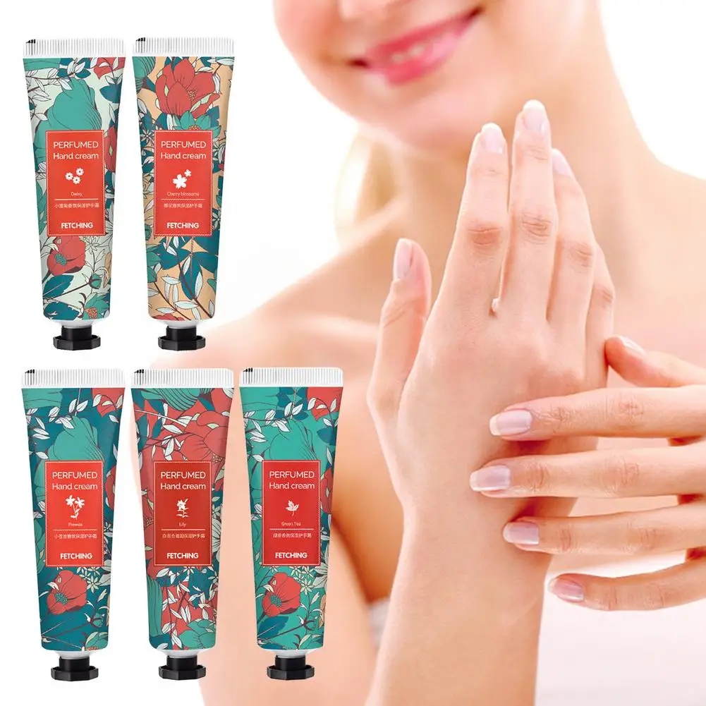 Mini Lotion Hand Cream Gift Sets For Women Hand Moisturizer For Dry Skin Intensive Mini Hand Lotion 5 Pack Plant Fragrance Hand