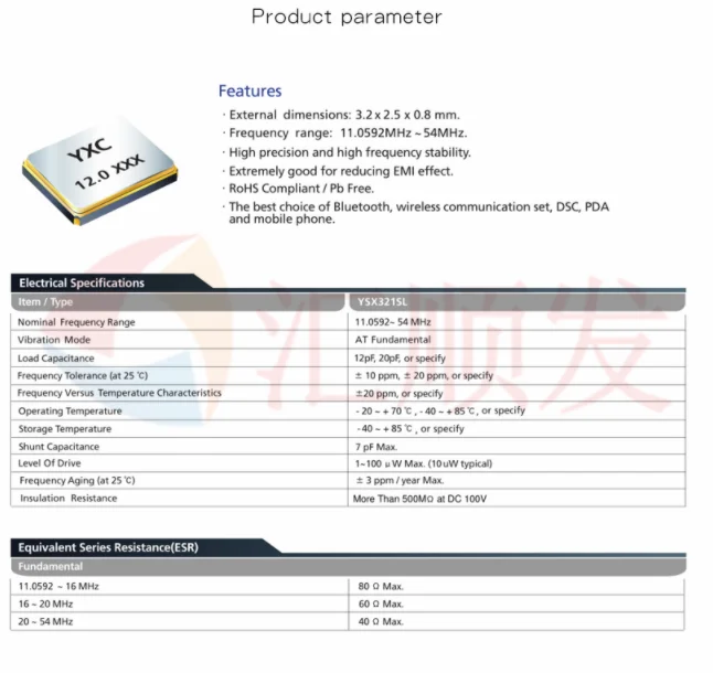 5 Buah!!! 3225 Osilator Kristal Pasif/YSX321SL 12.288MHz 10ppm 12pF Osilator
