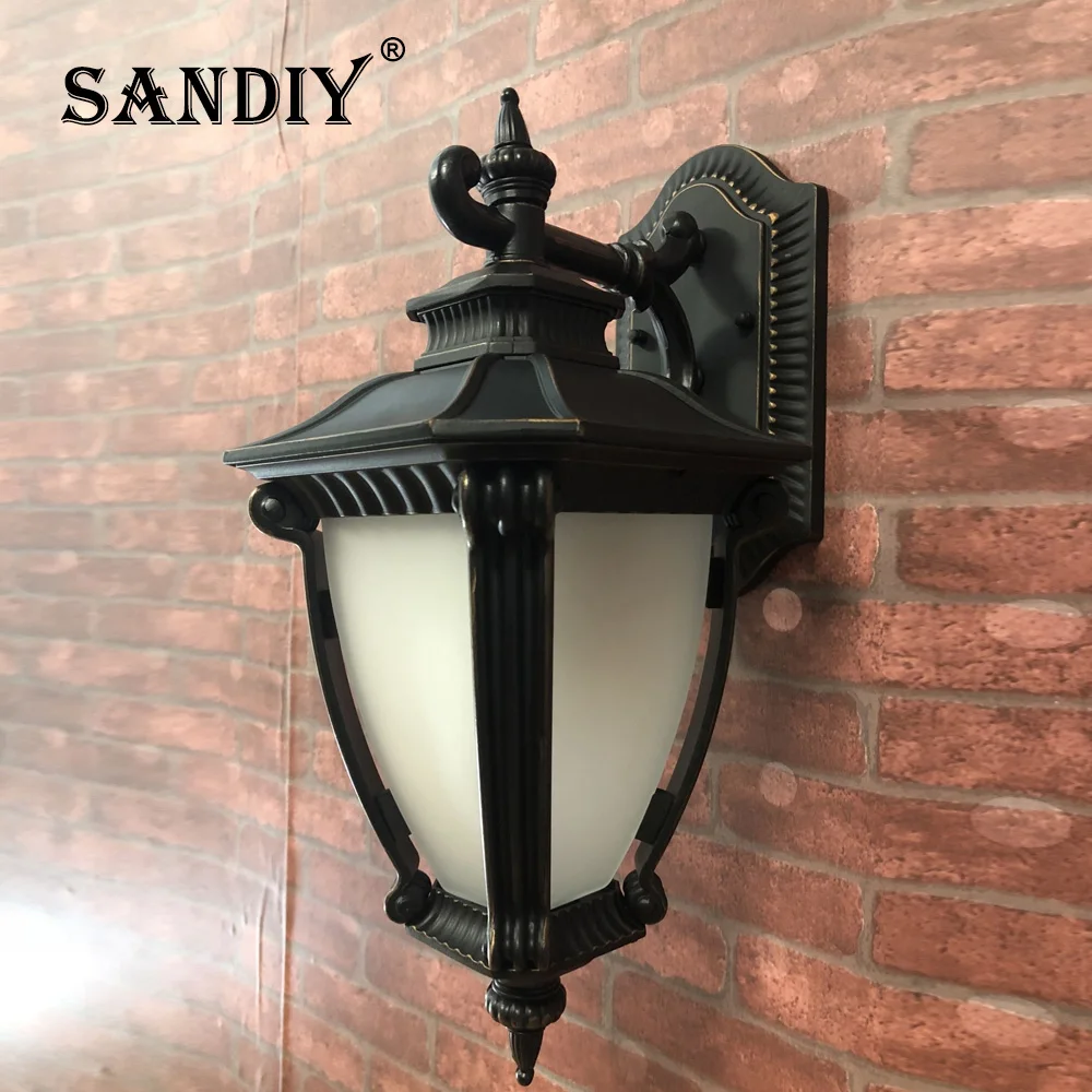 SANDIY Wall Light LED Outdoor Lighting IP65 Waterproof Sconce for House Doorway Porch Villa Garden Retro Exterior Wall Lamp