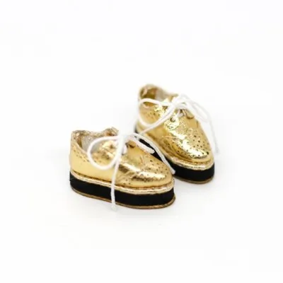 OB11ตุ๊กตาและขนาดรองเท้า Blythes แฟชั่นสไตล์อังกฤษรองเท้า Lacing Dazzle สี Loafers ทองแสงสีชมพูกุหลาบและอื่นๆสี