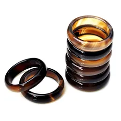 5pcs Natural Stone Agates Women's Ring Texture Gem Wholesale Finger Rings Individuality Unisex Rings Jewelry High Quality