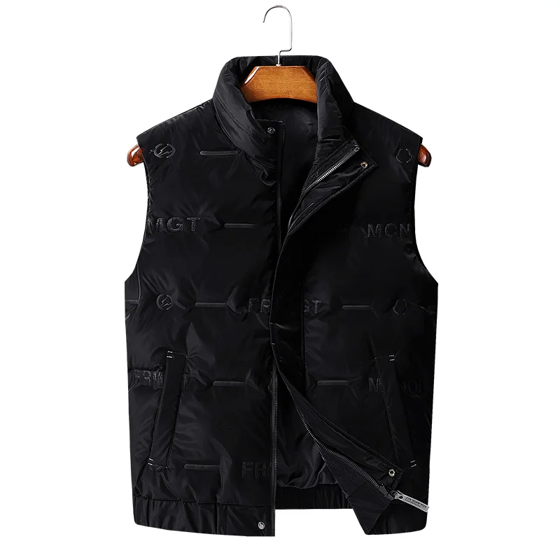 Autumn and winter down vest male trend white down vest jacket youth men warm high quality brand leisure down jacket for shopping