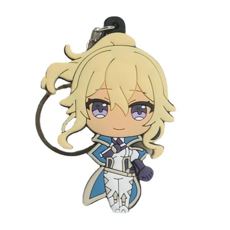 Game Impact  Key Chains PVC Keychain Cosplay Pendant Keyring Accessories Prop