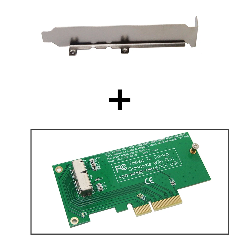 Adaptor Riser Kartu untuk PCI Express PCIE PCI-E X4 untuk Apple 2013 2014 2015 untuk Mac Book Air A1465 A1466 Mac pro MD878 ME253 M.2 SSD