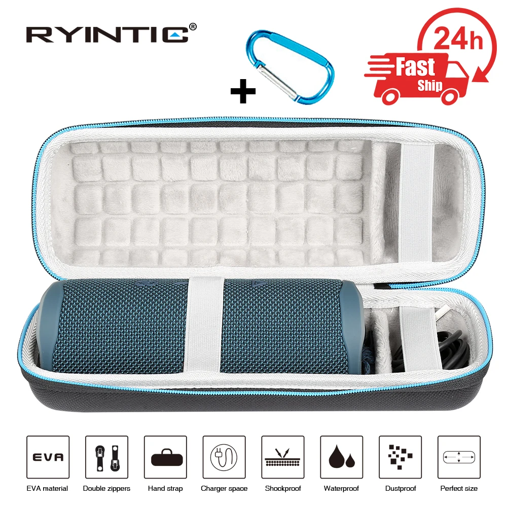 Dura Viaggi Carry Colonna Custodie Sacchetto Della Copertura Del Sacchetto Per JBL Flip 3 Flip4 Flip5 Altoparlante Senza Fili del Bluetooth Più Spazio Per plug & Cavi