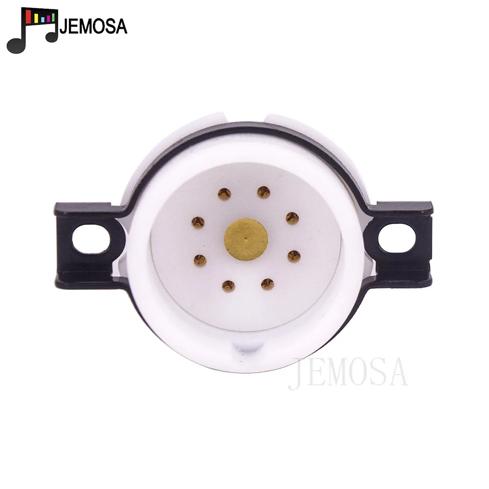EIZZ High End PTFE 8PIN หลอดซ็อกเก็ตฐานวาล์วฐานชุบทองสำหรับ ECC40 EF40 EF42สูญญากาศเครื่องขยายเสียง Vintage HIFI