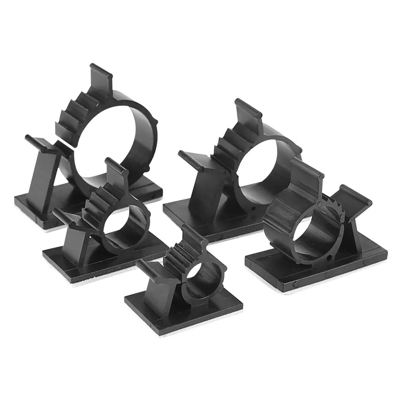 

10pc Self-adhesive Cable Clips Plastic Buckle Line Organizer Wire Holder Fixed Clamp For Car PC Mouse TV Home Wiring Accessories