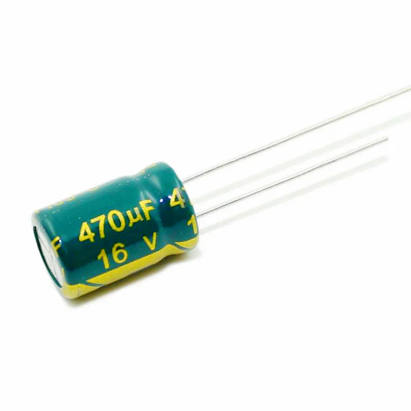 

200PCS 470UF 16V 16V470UF Aluminum Electrolytic Capacitor high-frequency 8X12MM