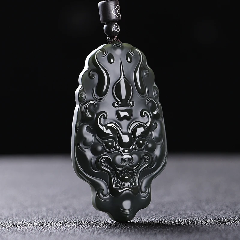 

Double-sided Hetian Jade Overlord Pixiu Pendant Male Jade Pendant Xinjiang Pagoda Sapphire One Fine Antique Jade Pendant Hot