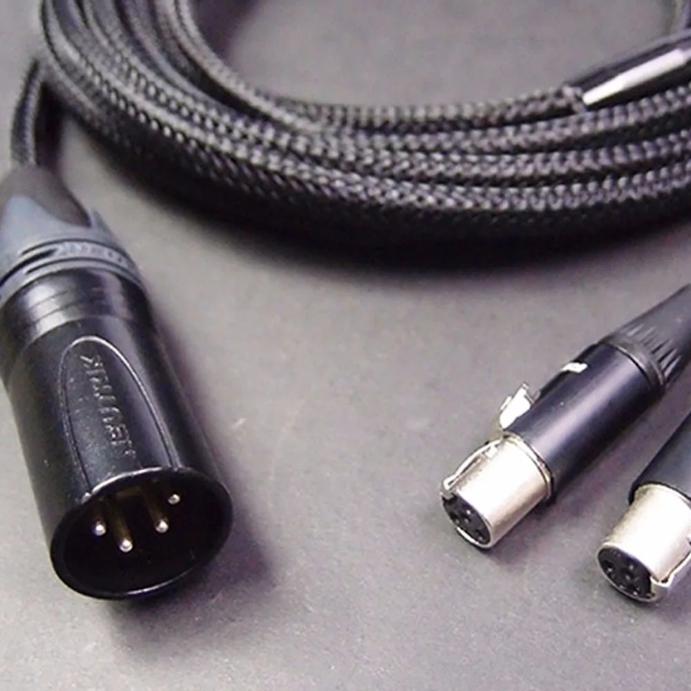 Thouliess Free Shipping Handmade 4pin XLR Balanced Male Upgrade Cable for LCD2 LCD-3 LCD-4 LCD-XC Headphones