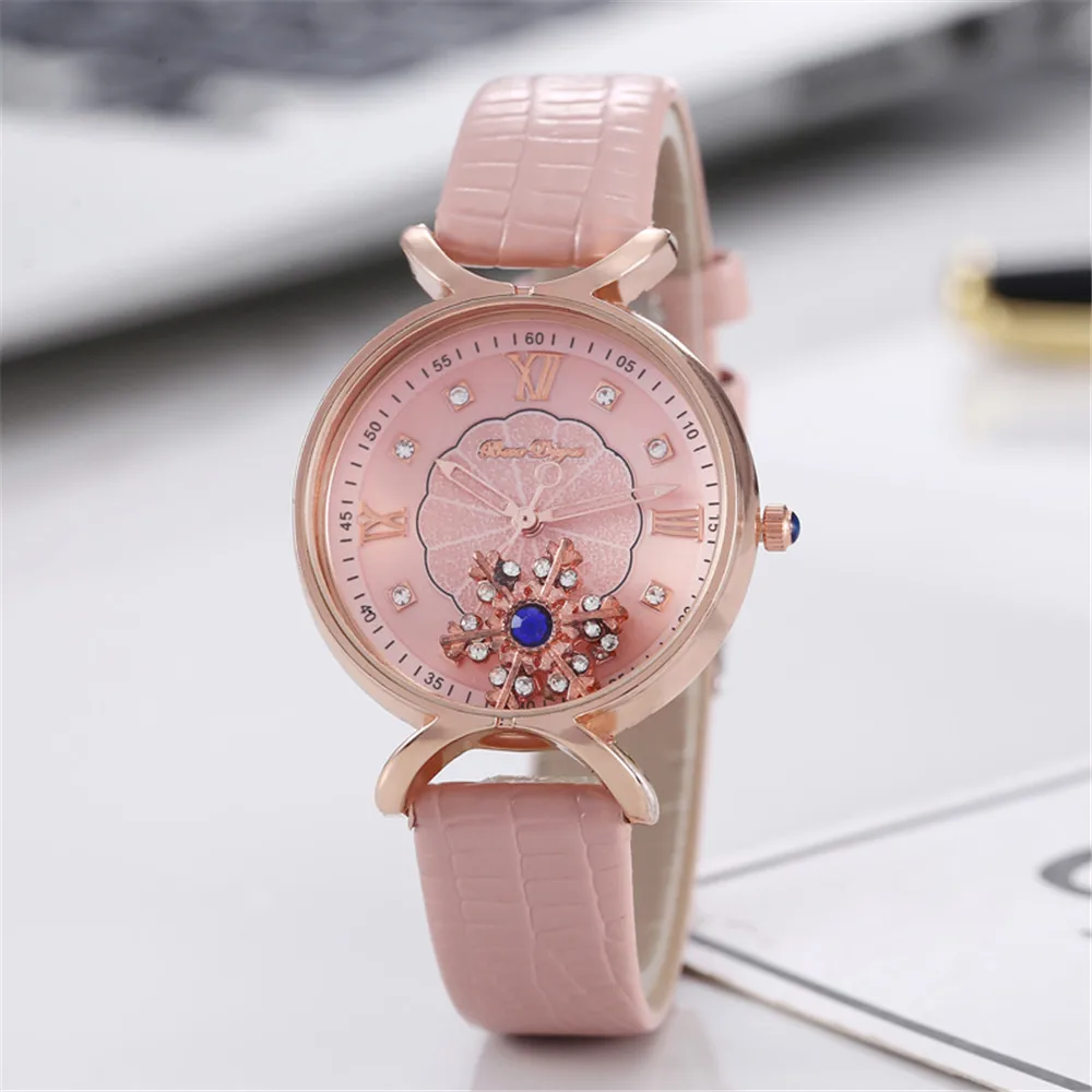 Orologi da donna di moda di lusso qualità orologi da polso in pelle al quarzo da donna con diamanti con orologio da donna con quadrante fiocco di