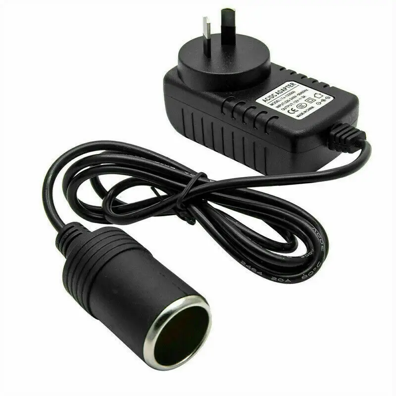 12v Mains Plug Socket Adapter Car Cigarette Lighter Power Converter 240v Auto Interior Details Accessories