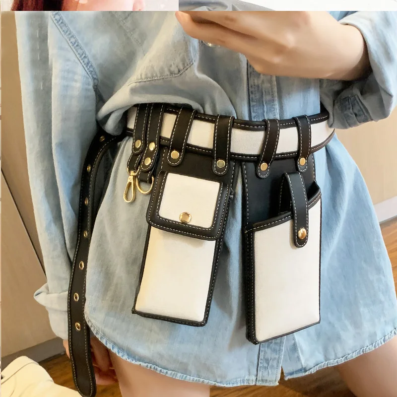 

Waist Bags For Women 2020 Fashion Leather Waist Belt Bag Ladies Crossbody Bag Girl Fanny Pack Phone Pouch Casual shoulder Packs