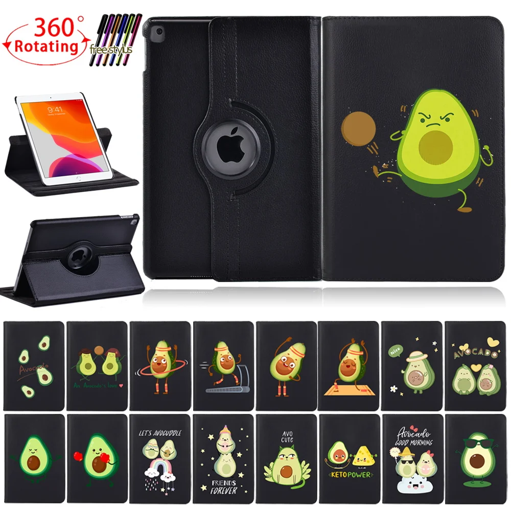 For Apple IPad 2/3/4/IPad 2021 9th 10.2 Mini 4/5/iPad 5th/6th/7th 8th 360 Rotating Tablet Case Bracket Leather Protective Case