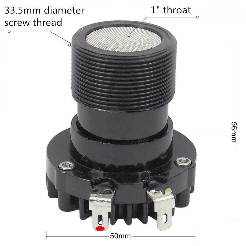 1PC Speaker Horn Tweeter 25mm Voice Coil Diaphragm 8 Ohm Car HiFi Accessories Treble For Home Theater Studio Professional Audio