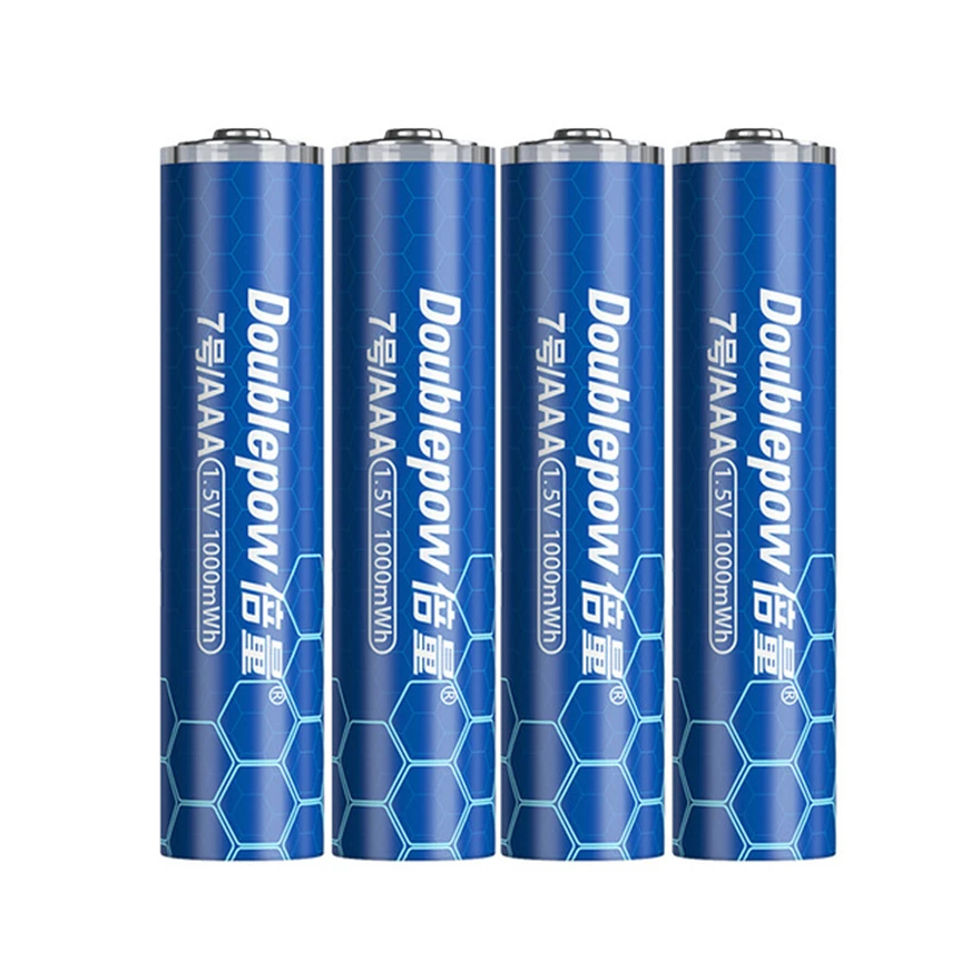 

4pcs/lot Hot selling 1.5V 1000mWh AAA rechargeable battery USB rechargeable lithium battery fast charging via Micro USB cable