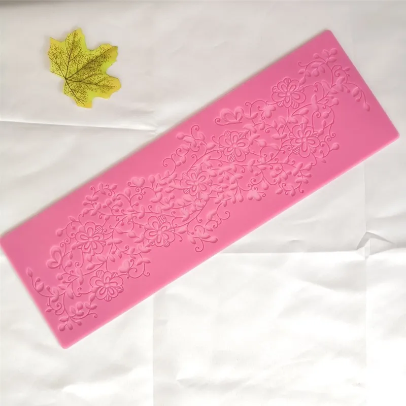 Flower Lace Mat Silicone Mold Silicone Lace Mold Sugar Craft Cake Brim Decoration Tool K796