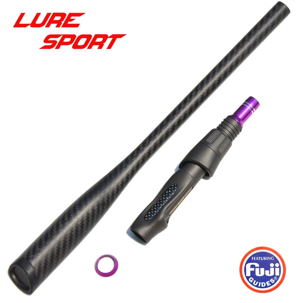 

LureSport 33cm Triangle Butt WovenCarbon Grip FUJI TVSTS Reel Seat Rod Building Component Repair DIY Blank Accessory