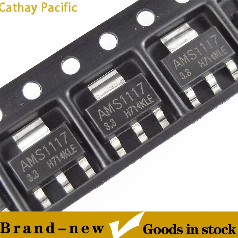 

20pcs AMS1117 AMS117-3.3 3.3V 1A Voltage Regulator SOT-223 Good Quality New