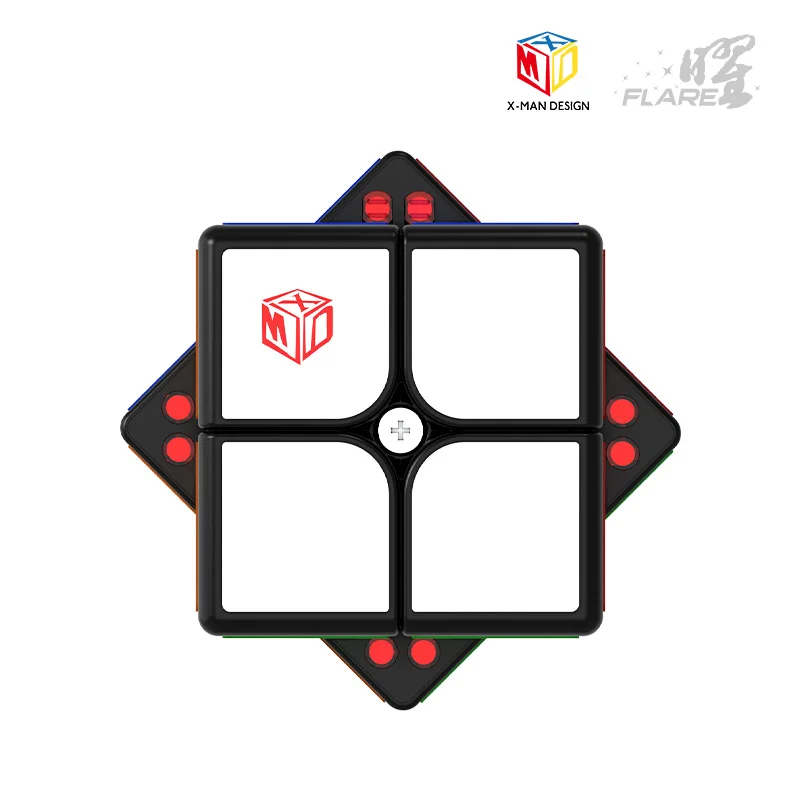 QIYi Mofangge Flare 2x2x2 Magnetic Magic Cubes X-man Magnets Puzzle Speed Pocket Cube Educational Toys For Children